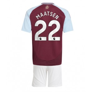 Billiga Aston Villa Ian Maatsen #22 Hemmatröja Barn 2024-25 Kortärmad (+ Korta byxor)